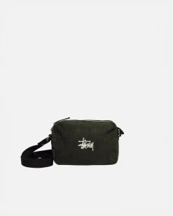 Accessories>Stüssy CANVAS SIDE POUCH Washed Black
