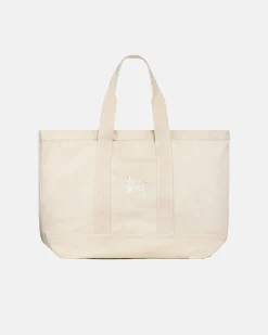 Accessories>Stüssy CANVAS XL TOTE BAG Natural