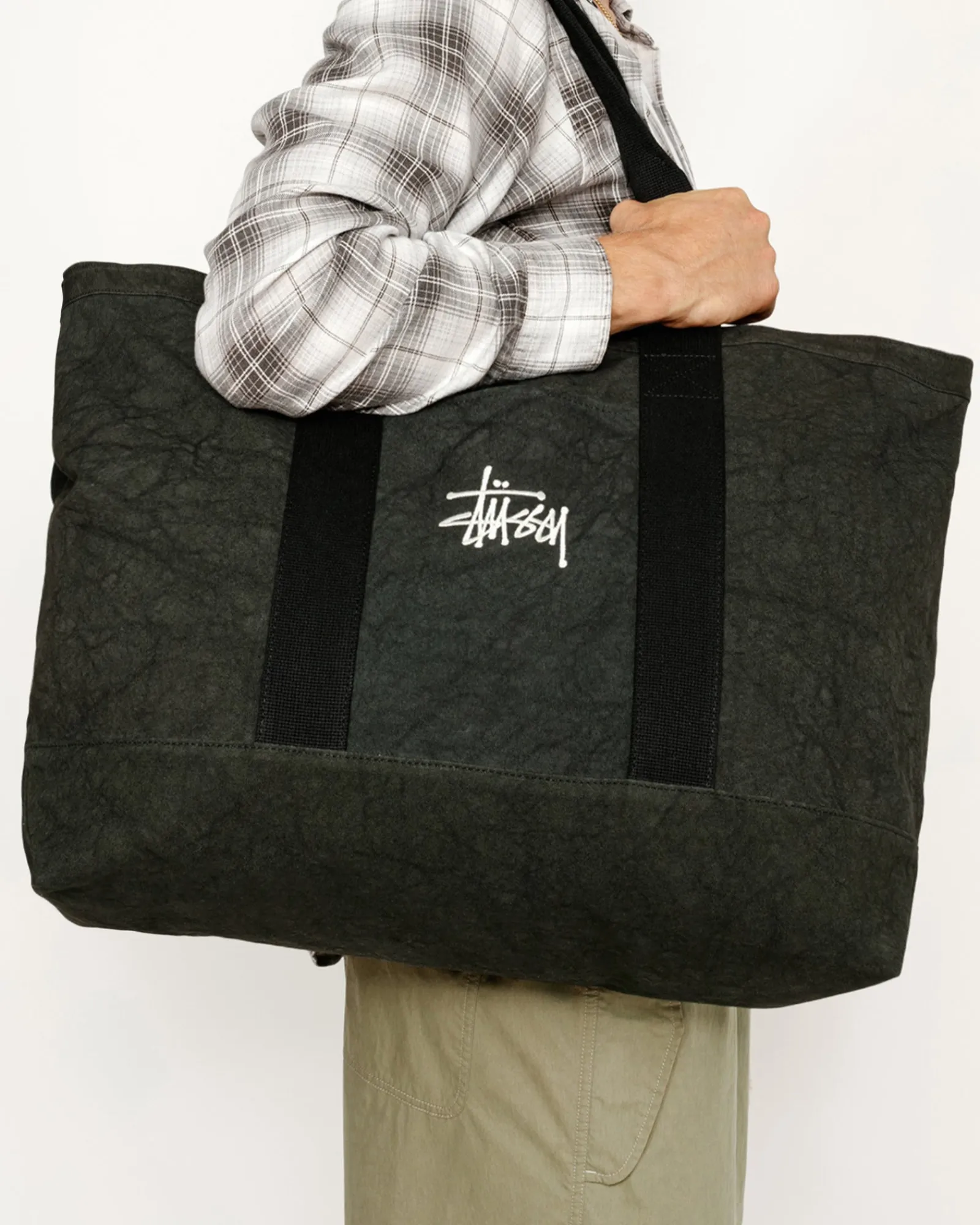 Accessories>Stüssy CANVAS XL TOTE BAG Washed Black