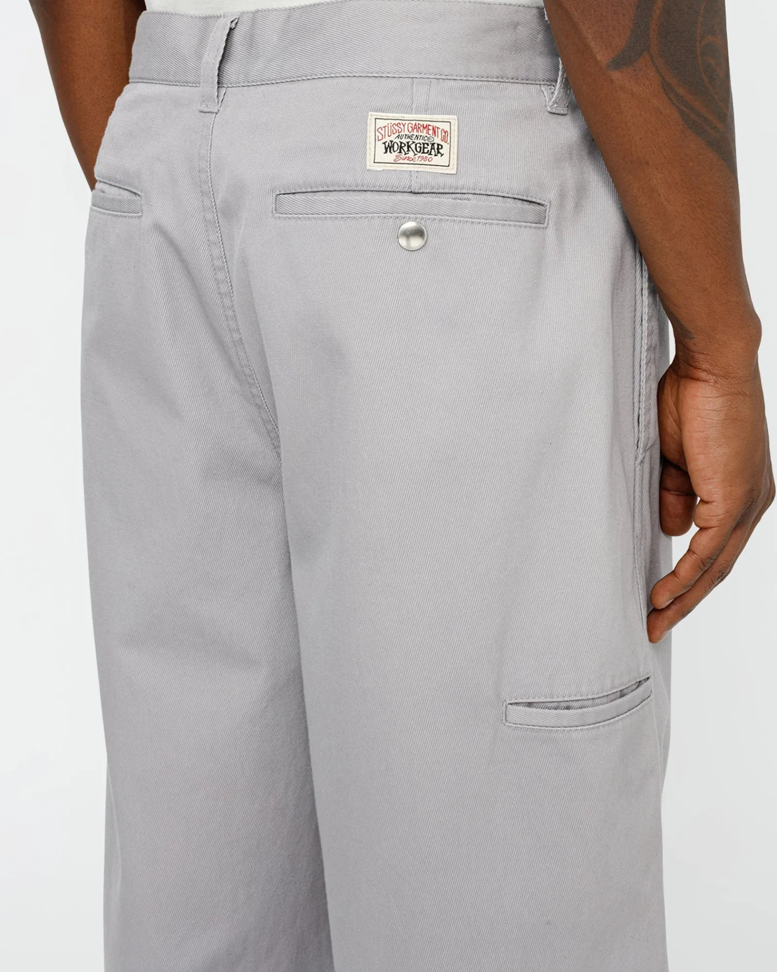 Pants>Stüssy CHINO WORK PANT Light Grey