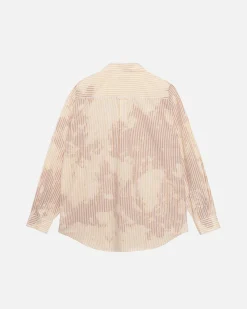 Shirts>Stüssy CLASSIC LS SHIRT BLEACHED POPLIN Tan