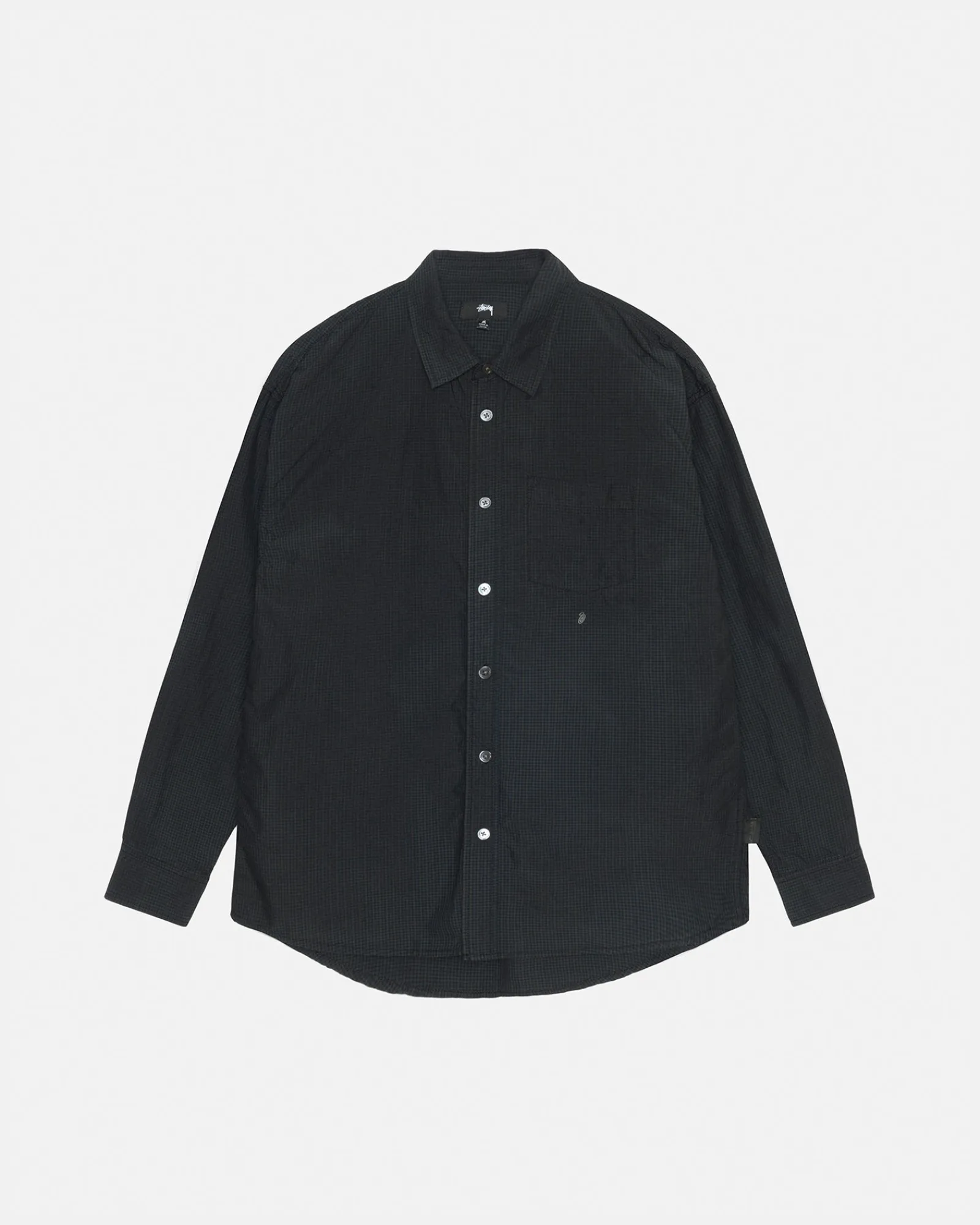 Shirts>Stüssy CLASSIC LS SHIRT SPRAYED Blue