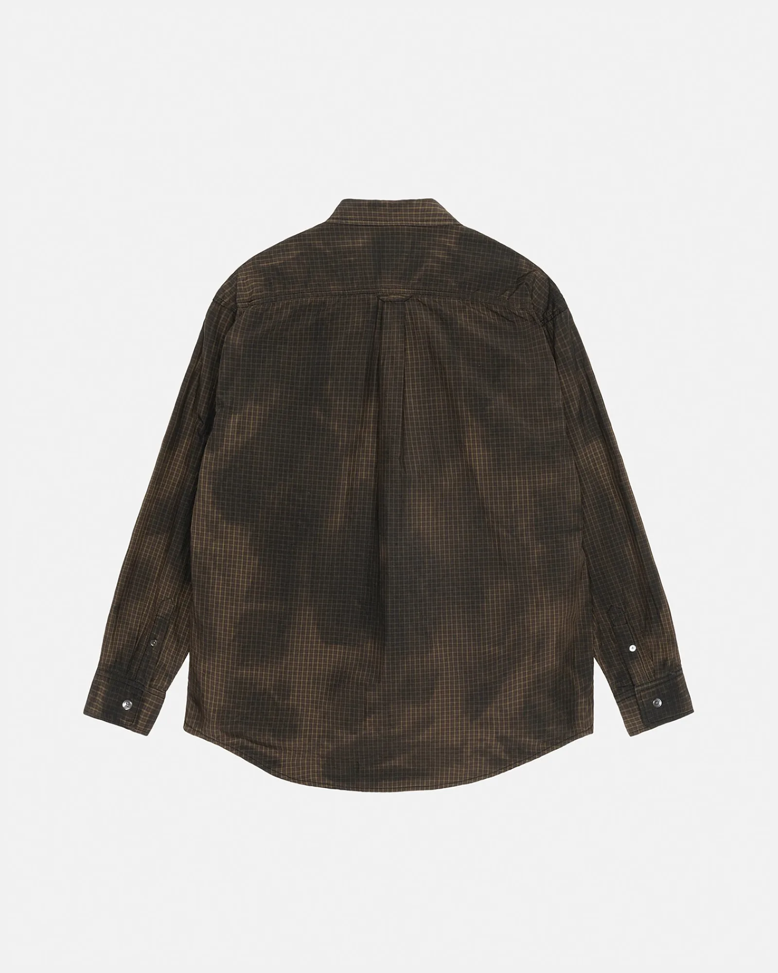 Shirts>Stüssy CLASSIC LS SHIRT SPRAYED Tan