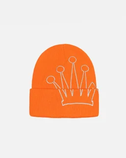 Headwear>Stüssy CUFF BEANIE CROWN Orange