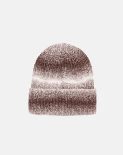 Headwear>Stüssy CUFF BEANIE KNIT STRIPE Brown