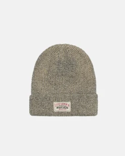 Headwear>Stüssy CUFF BEANIE REFLECTIVE YARN Khaki
