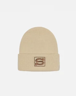 Headwear>Stüssy CUFF BEANIE S SPORT Sandstone