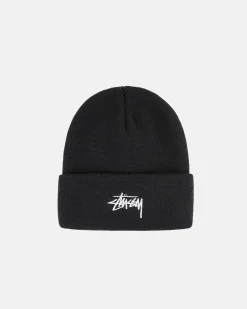 Headwear>Stüssy CUFF BEANIE STOCK Black
