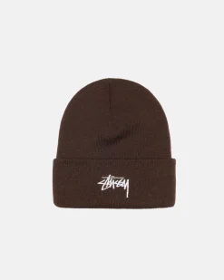 Headwear>Stüssy CUFF BEANIE STOCK Coffee