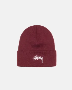 Headwear>Stüssy CUFF BEANIE STOCK Syrah