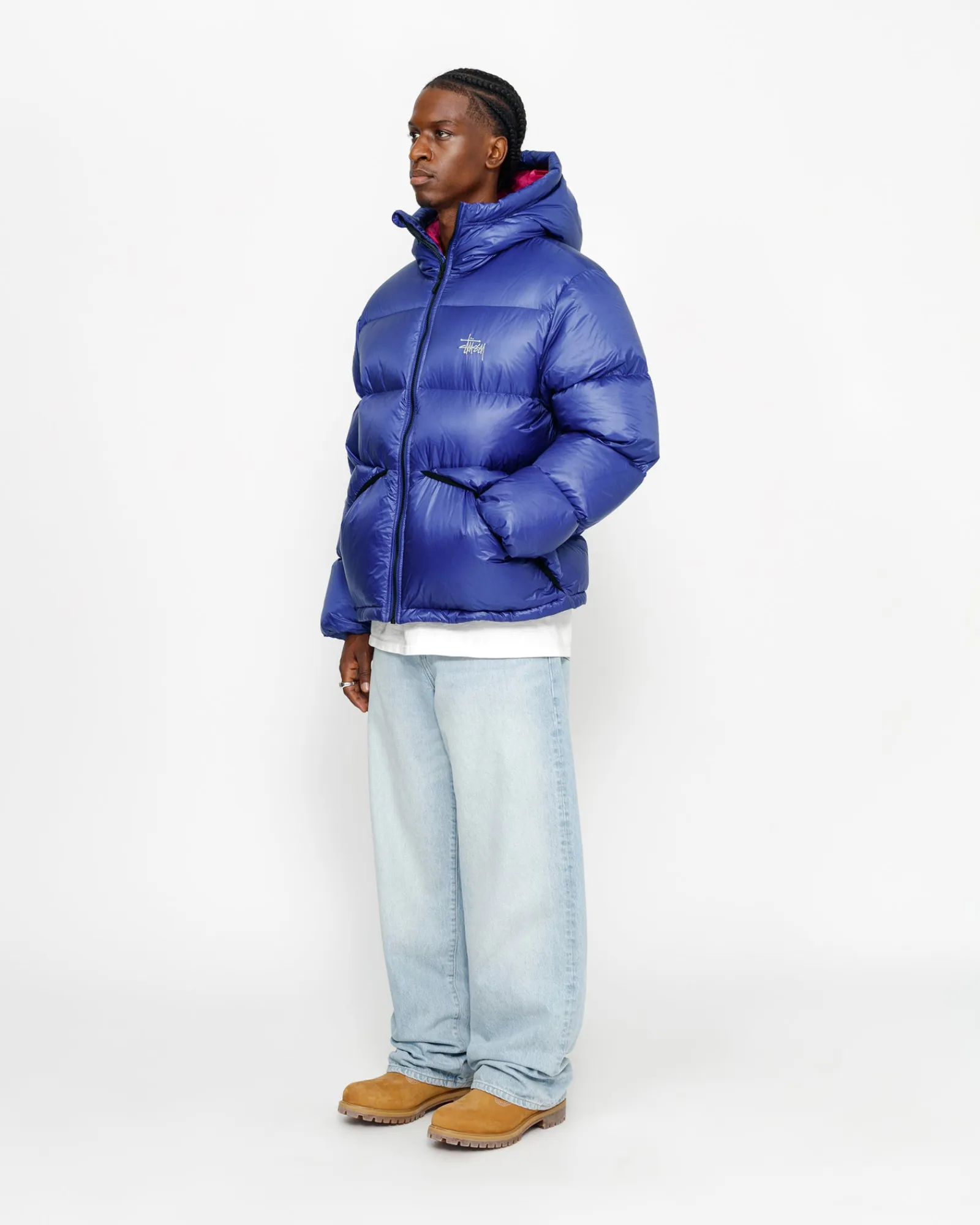 Outerwear>Stüssy DOWN PARKA MICRO RIPSTOP Blue