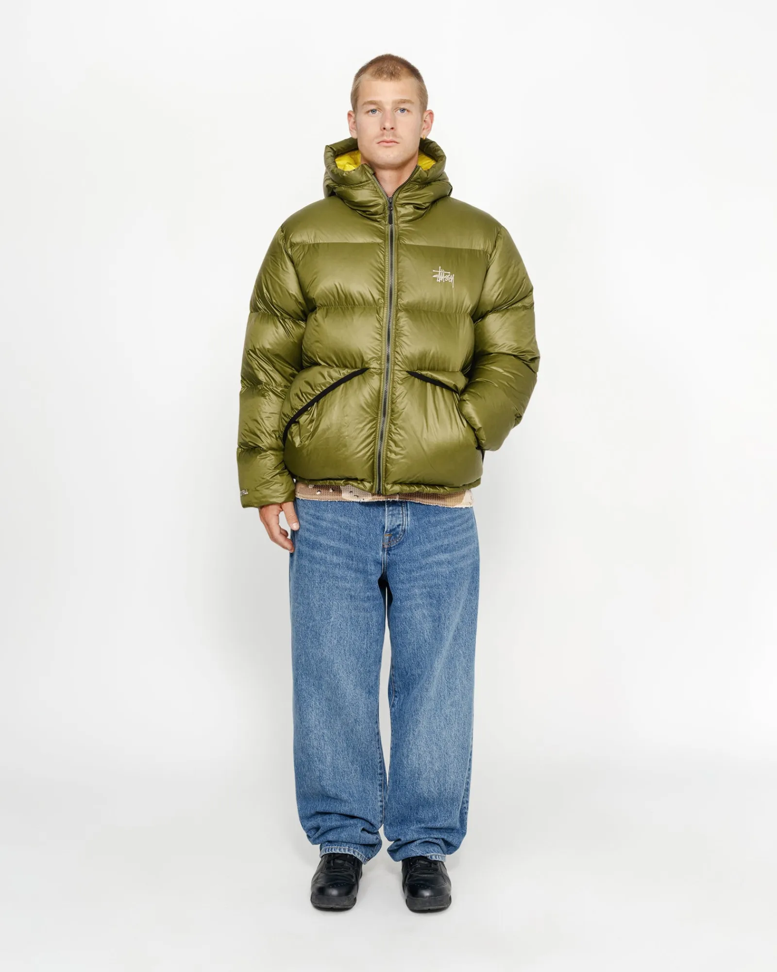 Outerwear>Stüssy DOWN PARKA MICRO RIPSTOP Olive