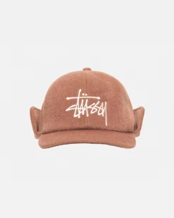 Headwear>Stüssy EAR FLAP WOOL CAP Brown