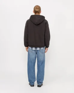 Hoodies>Stüssy FADED GRAPHIC ZIP HOODIE Washed Black
