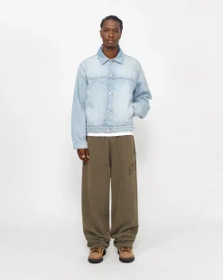 Pants>Stüssy FLEECE PANT FADED GRAPHIC Olive