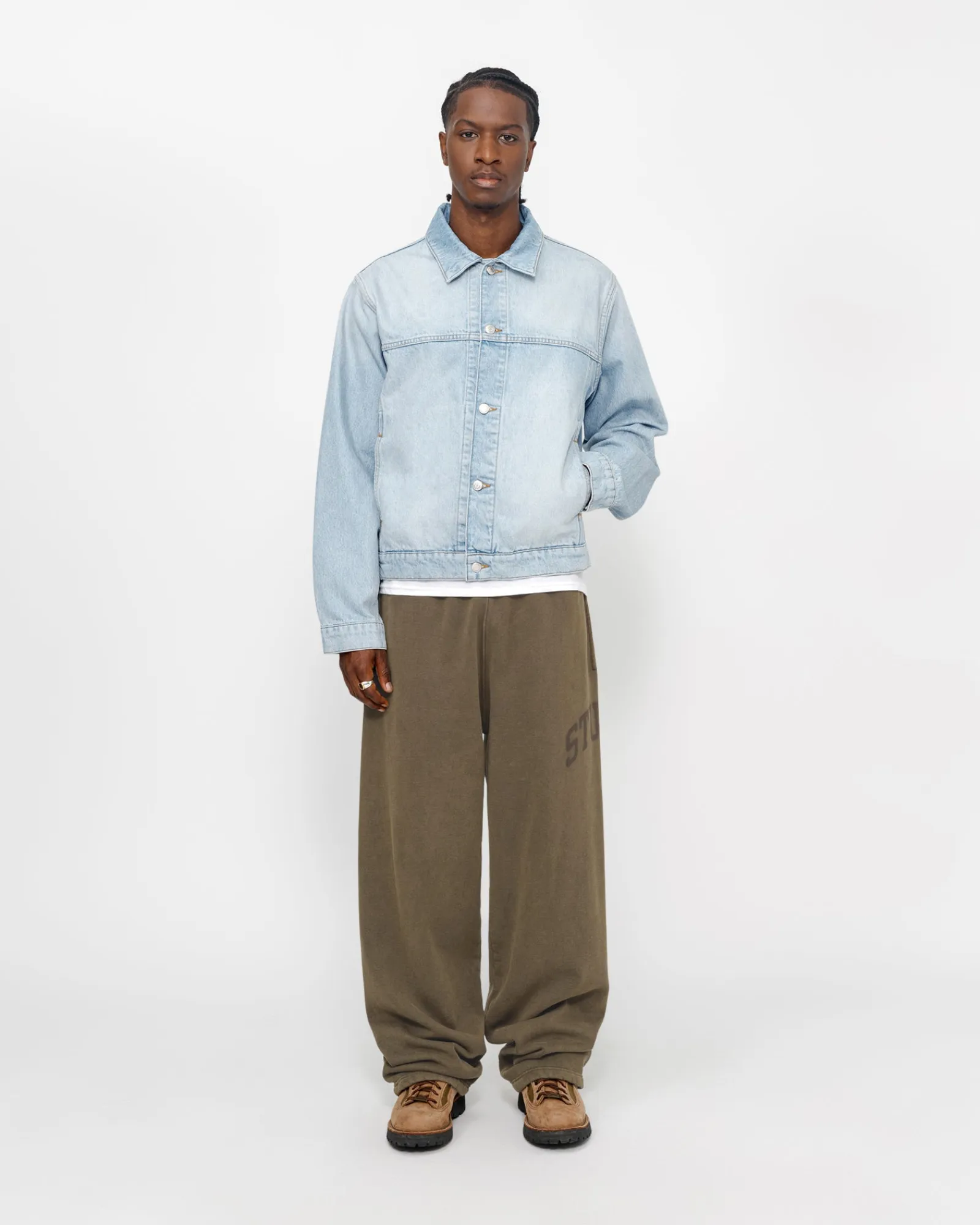 Pants>Stüssy FLEECE PANT FADED GRAPHIC Olive