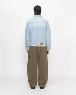 Pants>Stüssy FLEECE PANT FADED GRAPHIC Olive
