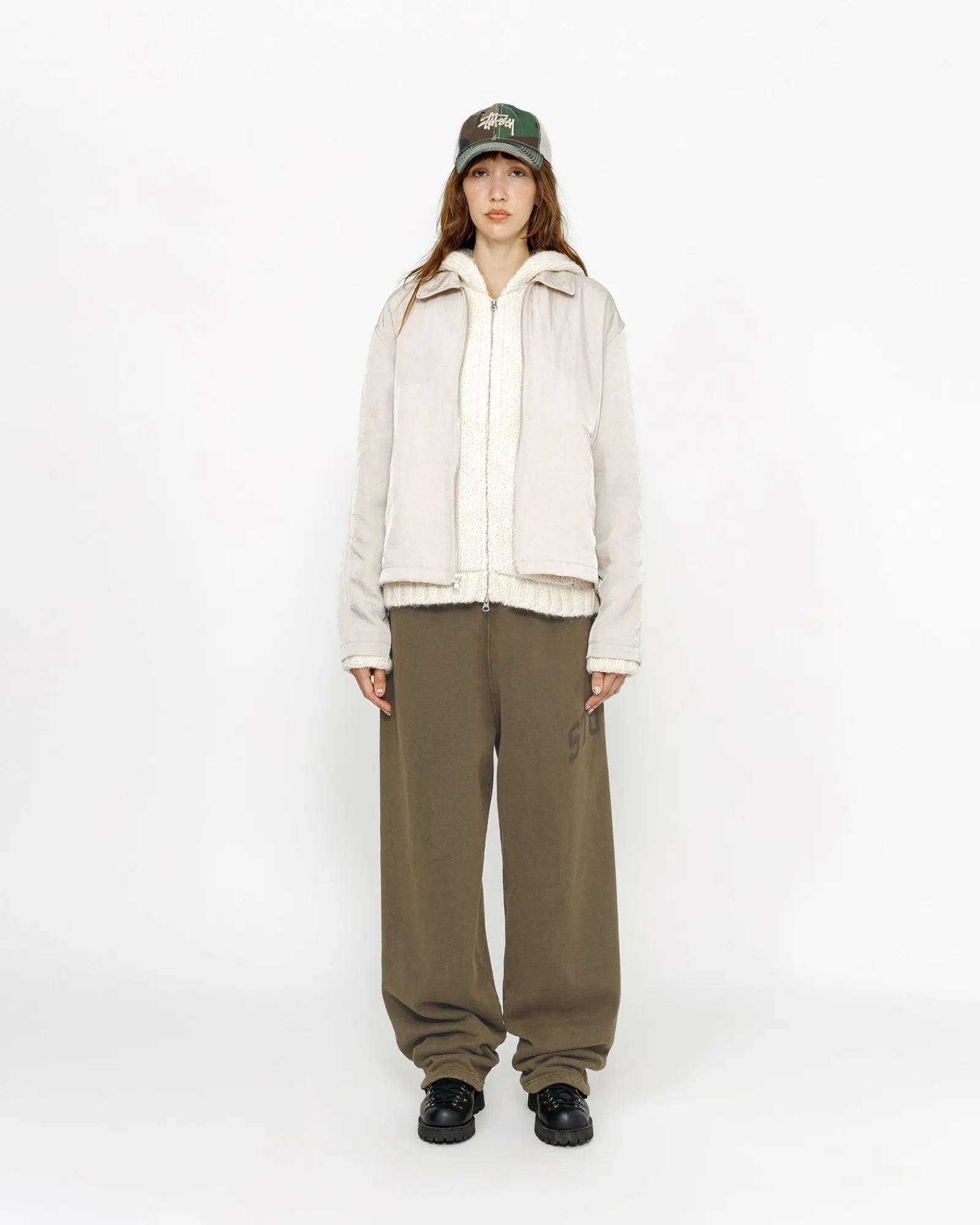 Pants>Stüssy FLEECE PANT FADED GRAPHIC Olive