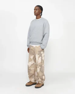 Crews>Stüssy FLEECE RAGLAN CREW Grey Heather