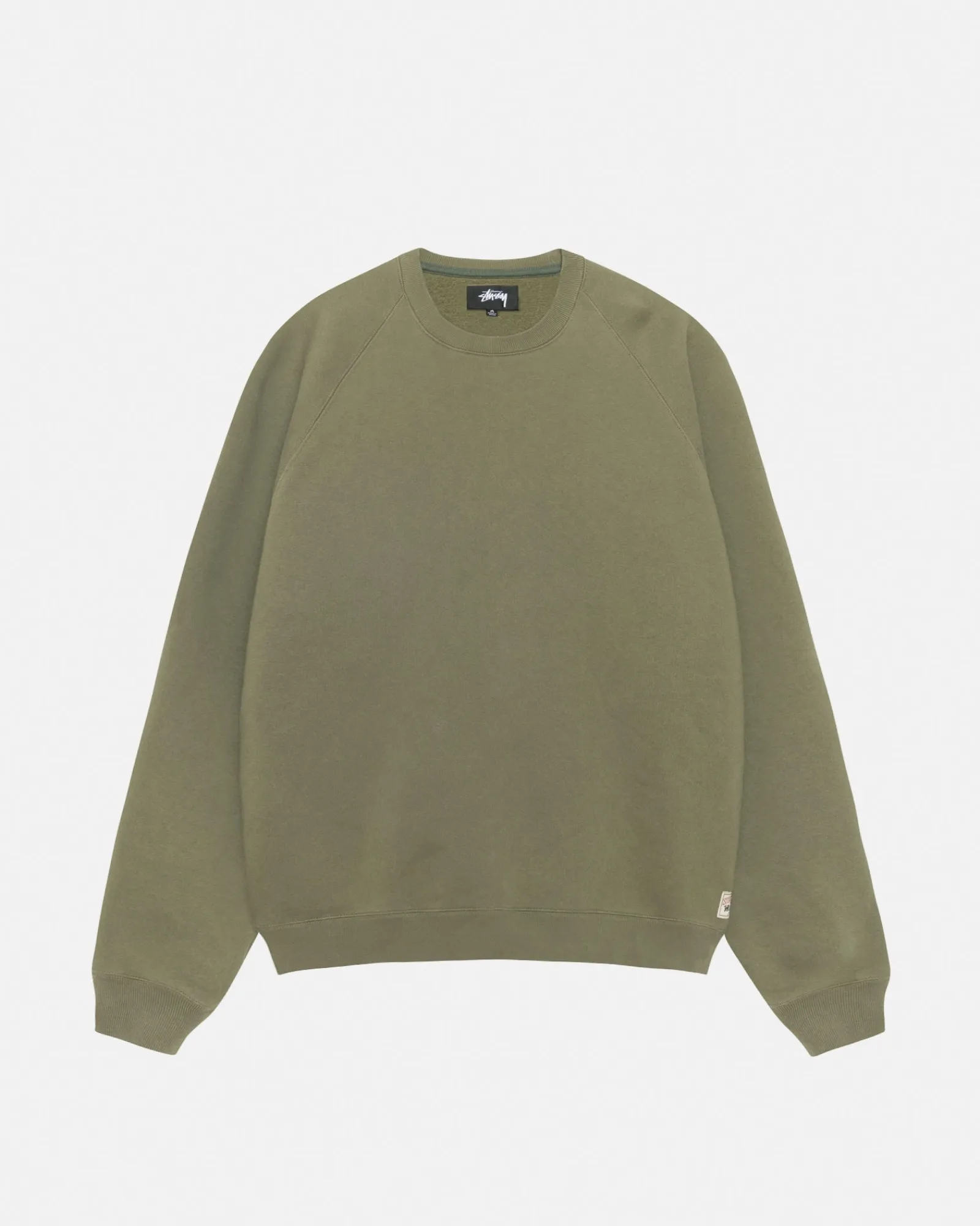 Crews>Stüssy FLEECE RAGLAN CREW Olive