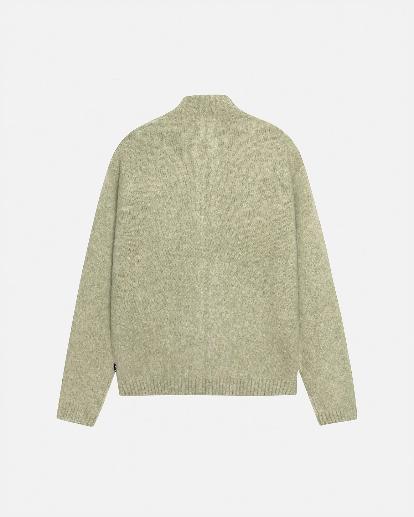 Knits>Stüssy FULL ZIP BRUSHED MERINO SWEATER Sage