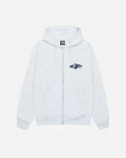 Hoodies>Stüssy HYPNOS ZIP HOODIE Ash Heather