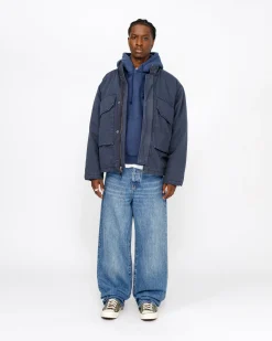 Outerwear>Stüssy INSULATED FIELD JACKET Navy
