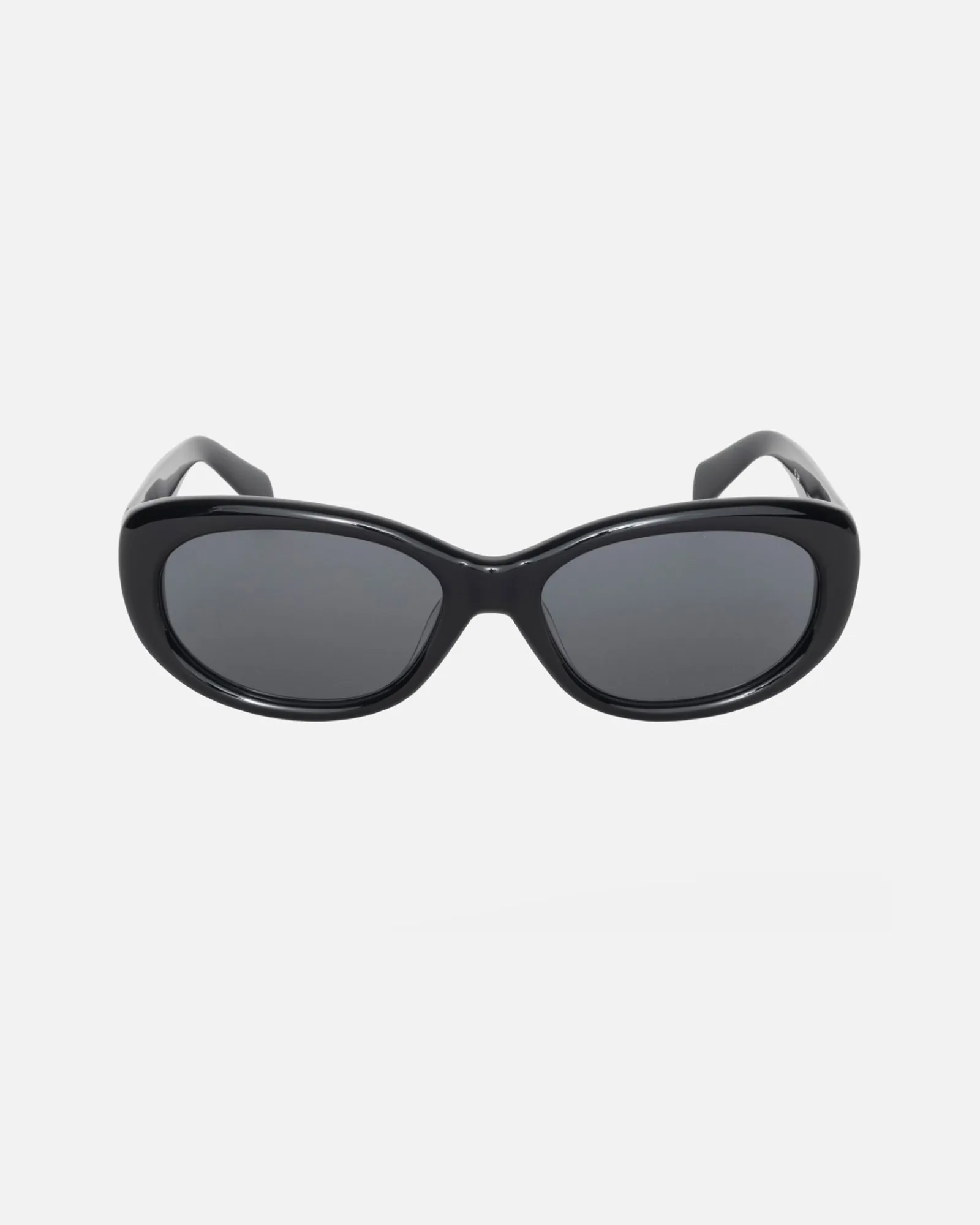 Accessories|Eyegear>Stüssy JUNE SUNGLASSES Black / Black Lens