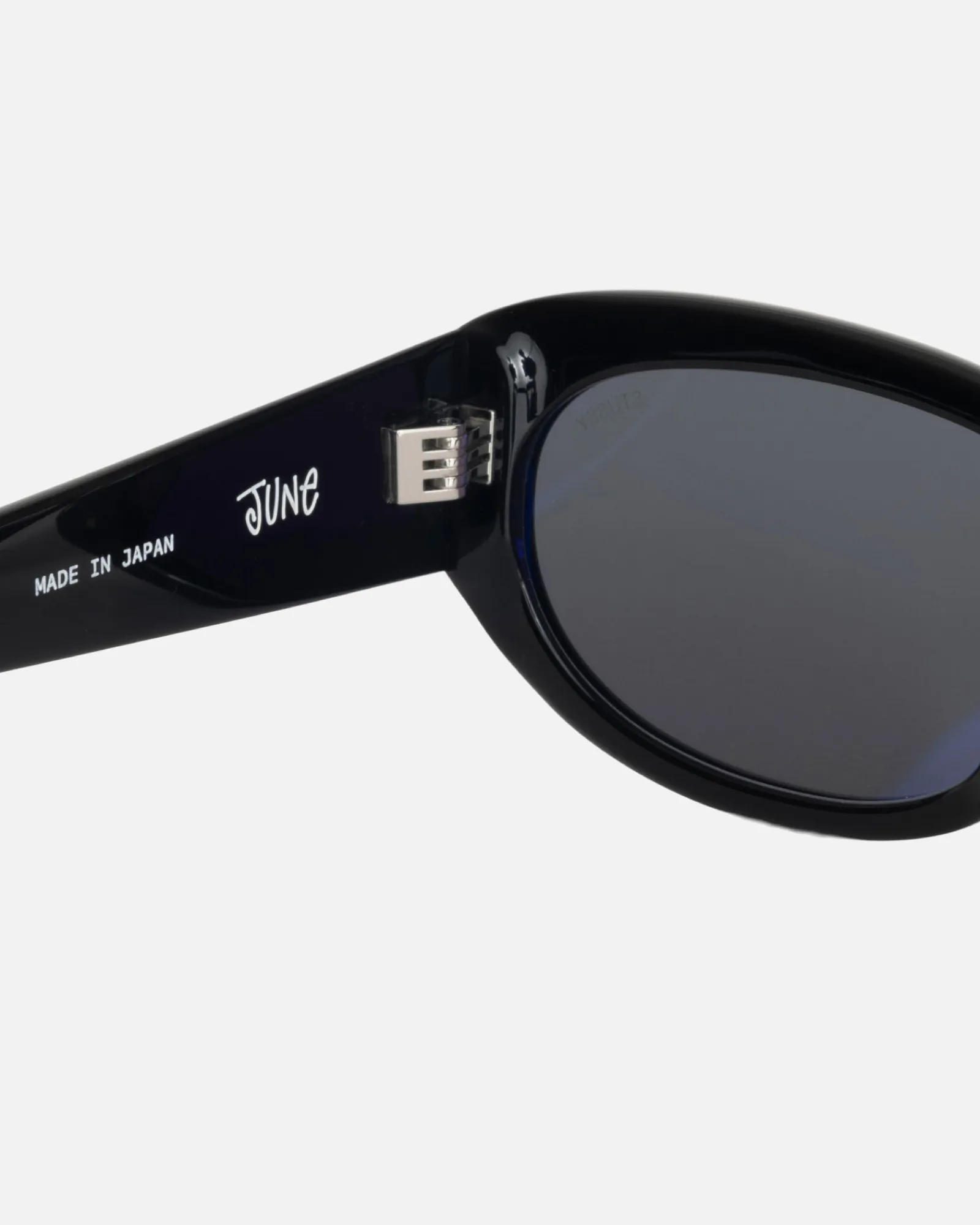 Accessories|Eyegear>Stüssy JUNE SUNGLASSES Black / Black Lens