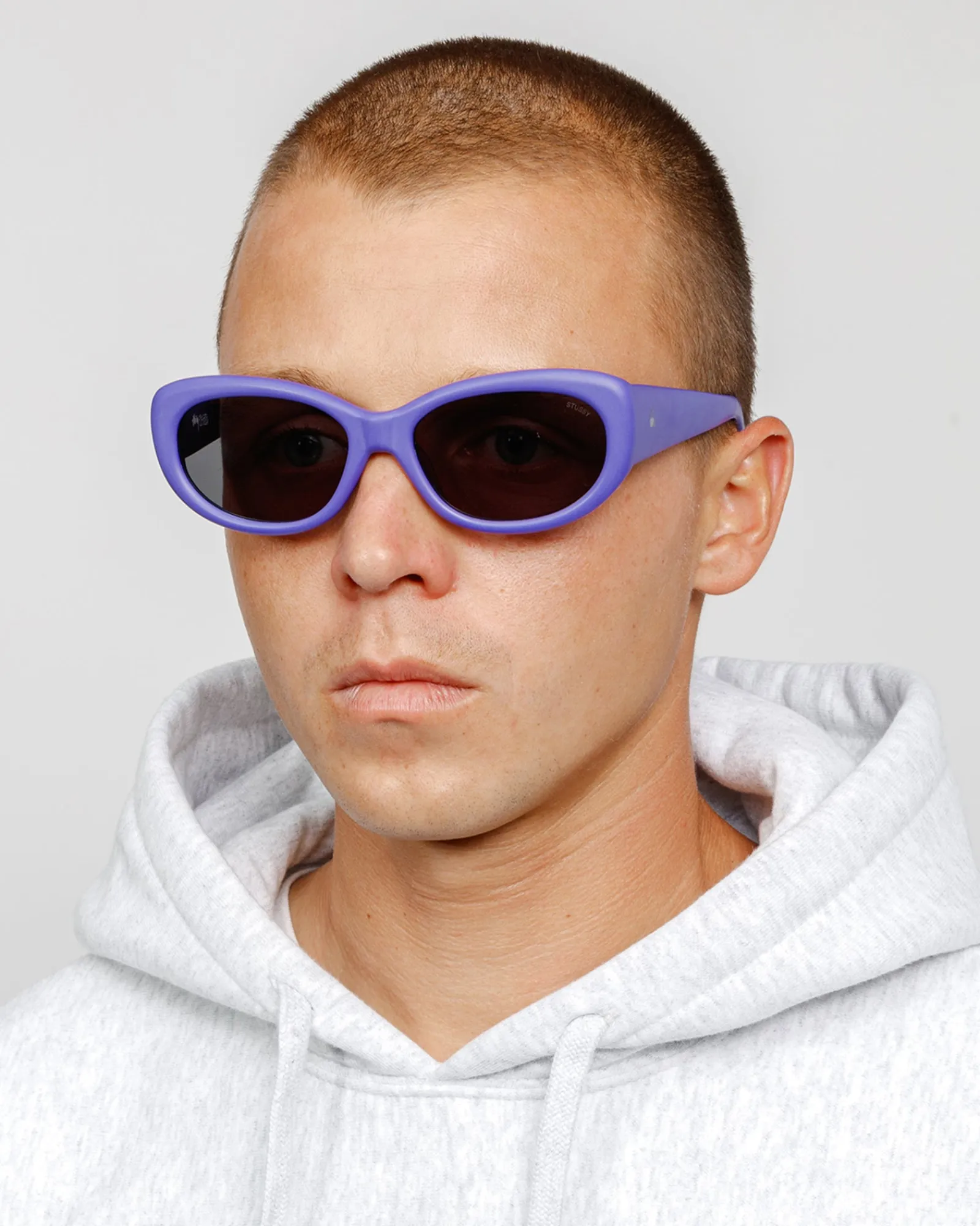 Accessories|Eyegear>Stüssy JUNE SUNGLASSES Purple / Black Lens