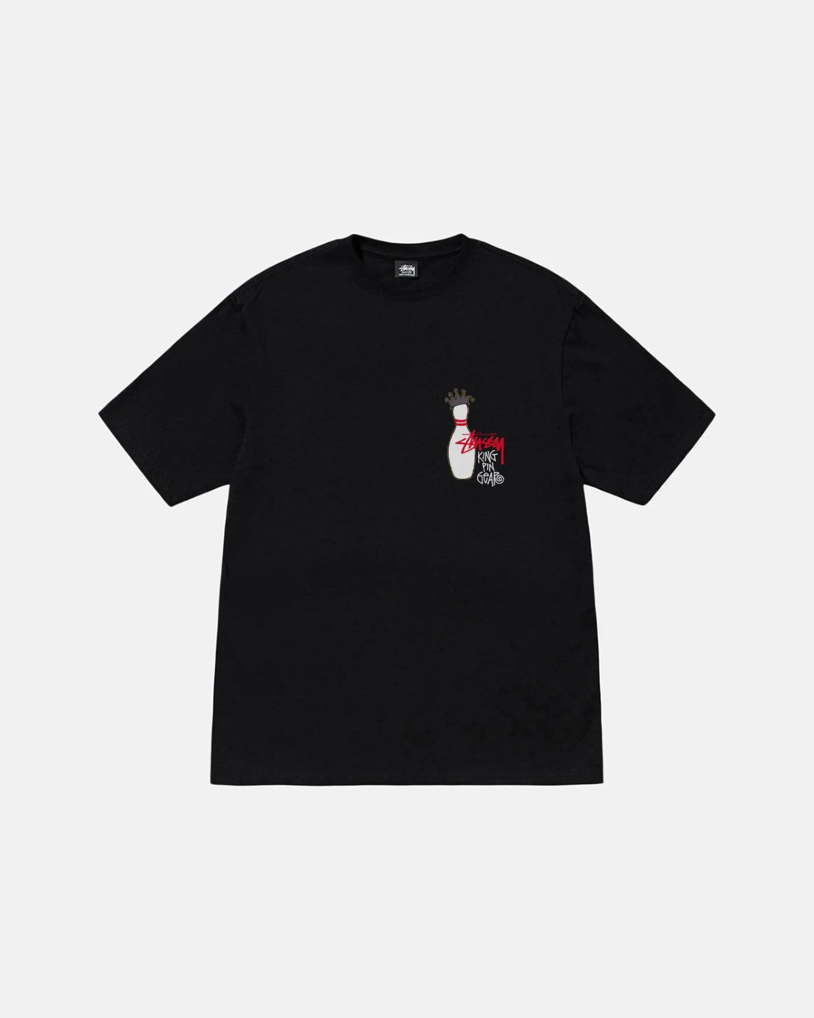 Tees>Stüssy KINGPIN TEE PIGMENT DYED Black