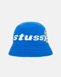 Headwear>Stüssy KNIT BUCKET HAT STUSSY SPORT Blue