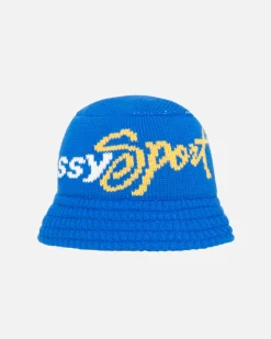 Headwear>Stüssy KNIT BUCKET HAT STUSSY SPORT Blue