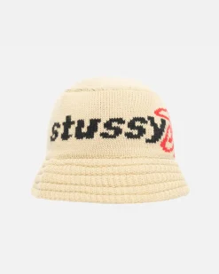 Headwear>Stüssy KNIT BUCKET HAT STUSSY SPORT Khaki