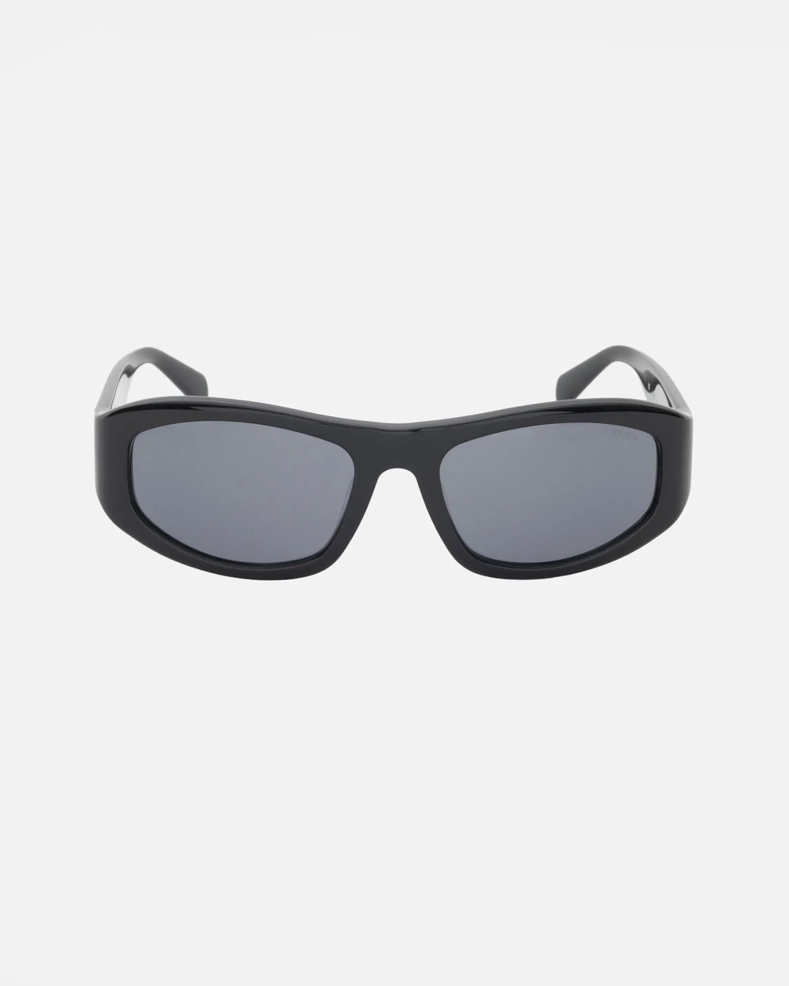 Accessories|Eyegear>Stüssy LANDON SUNGLASSES Black / Black Lens