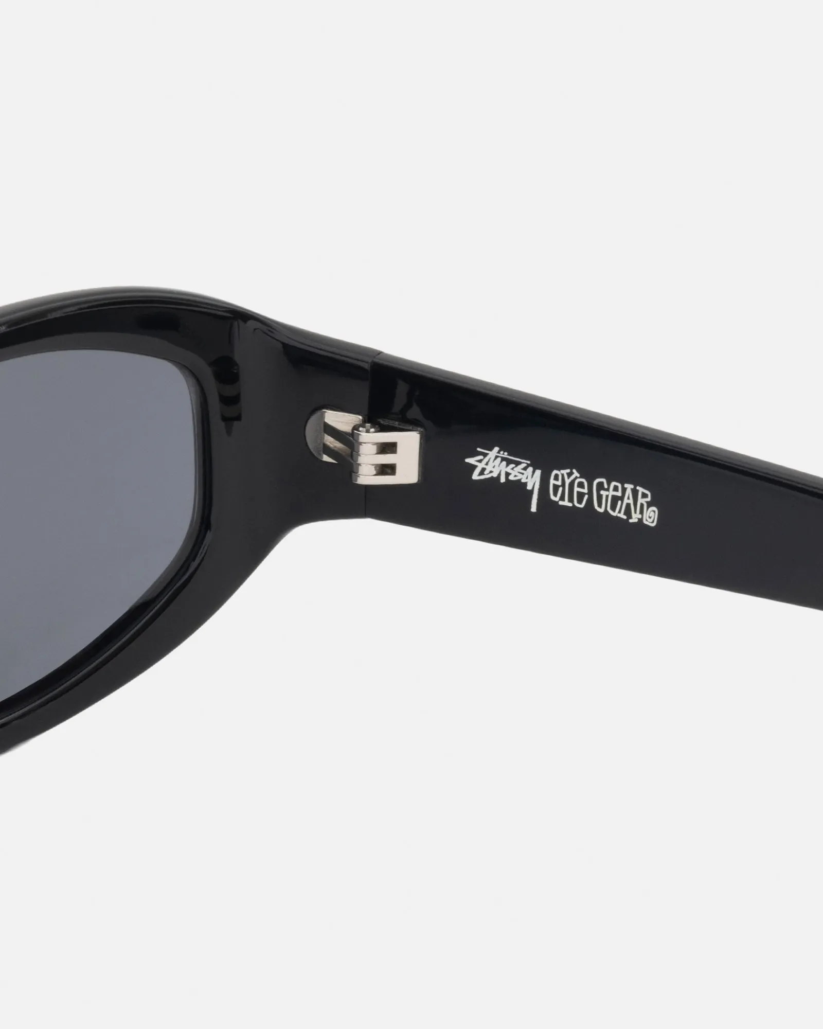 Accessories|Eyegear>Stüssy LANDON SUNGLASSES Black / Black Lens