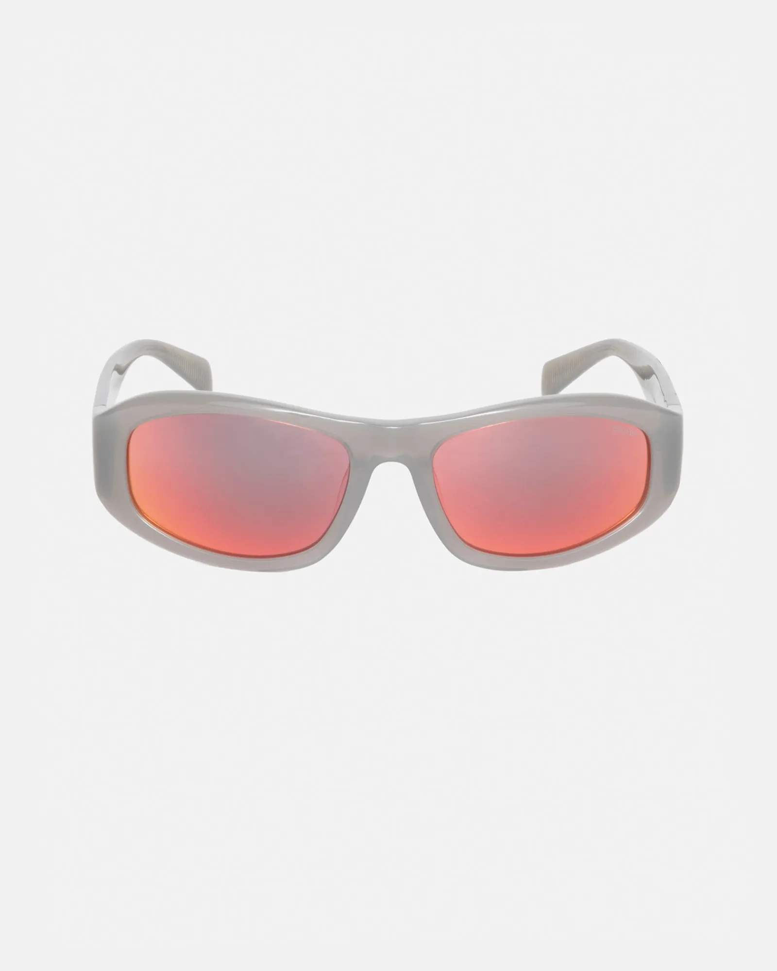 Accessories|Eyegear>Stüssy LANDON SUNGLASSES Grey / Silver Flare Lens