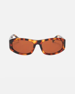 Accessories|Eyegear>Stüssy LANDON SUNGLASSES Garnet Tortoise/Berry Lens