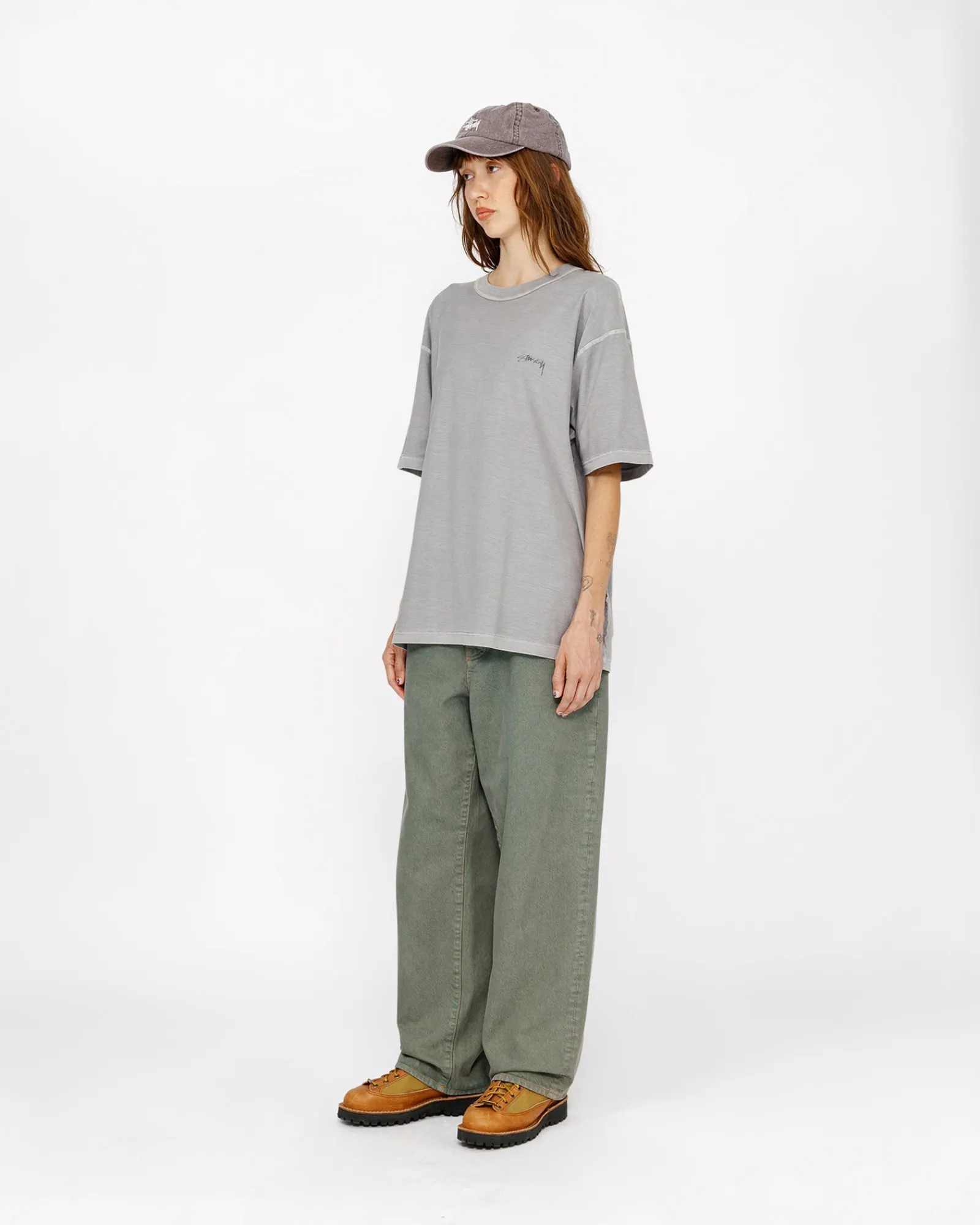 Tees>Stüssy LAZY TEE Grey