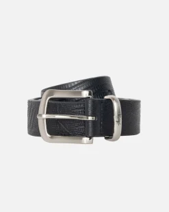 Accessories>Stüssy LIZARD TEXTURE UNDERLAY BELT Black