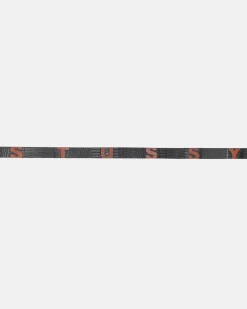 Accessories>Stüssy LIZARD TEXTURE UNDERLAY BELT Black