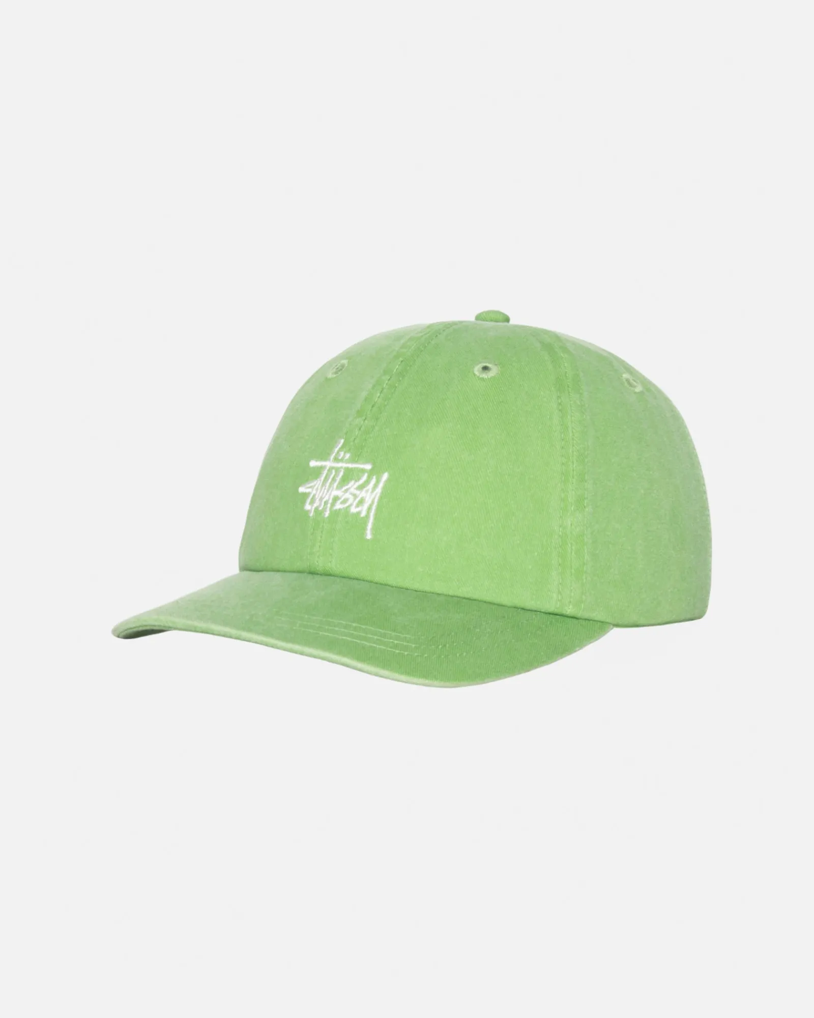 Headwear>Stüssy LOW PROFILE BASIC WASHED STRAPBACK Brocolli