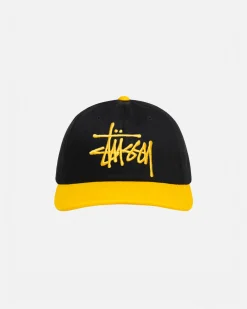 Headwear>Stüssy LOW PROFILE BIG BASIC SNAPBACK Black/Gold