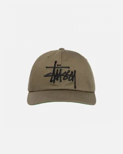Headwear>Stüssy LOW PROFILE BIG BASIC SNAPBACK Light Olive