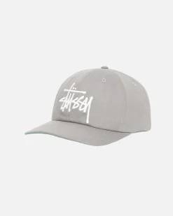 Headwear>Stüssy LOW PROFILE BIG BASIC SNAPBACK Steel Grey