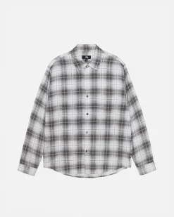 Shirts>Stüssy MATTHEW SHIRT LG PRINTED PLAID Brown