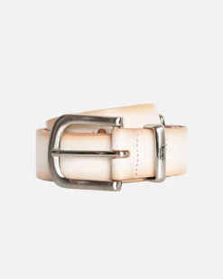 Accessories>Stüssy METAL S TIP BELT Bone