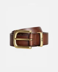 Accessories>Stüssy METAL S TIP BELT Desert