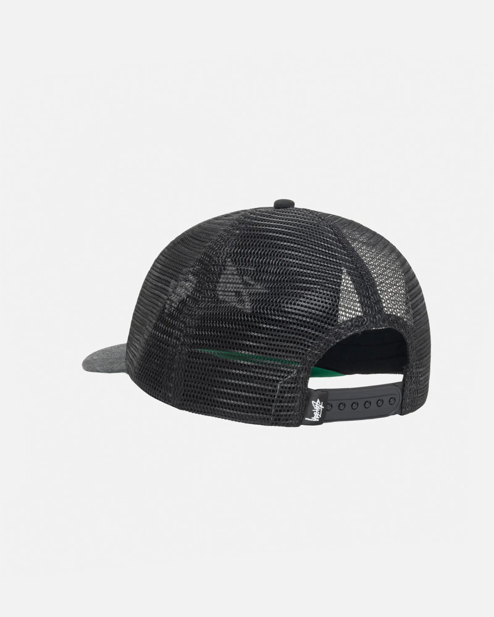 Headwear>Stüssy MID DEPTH BIG STOCK MESH SNAPBACK Black