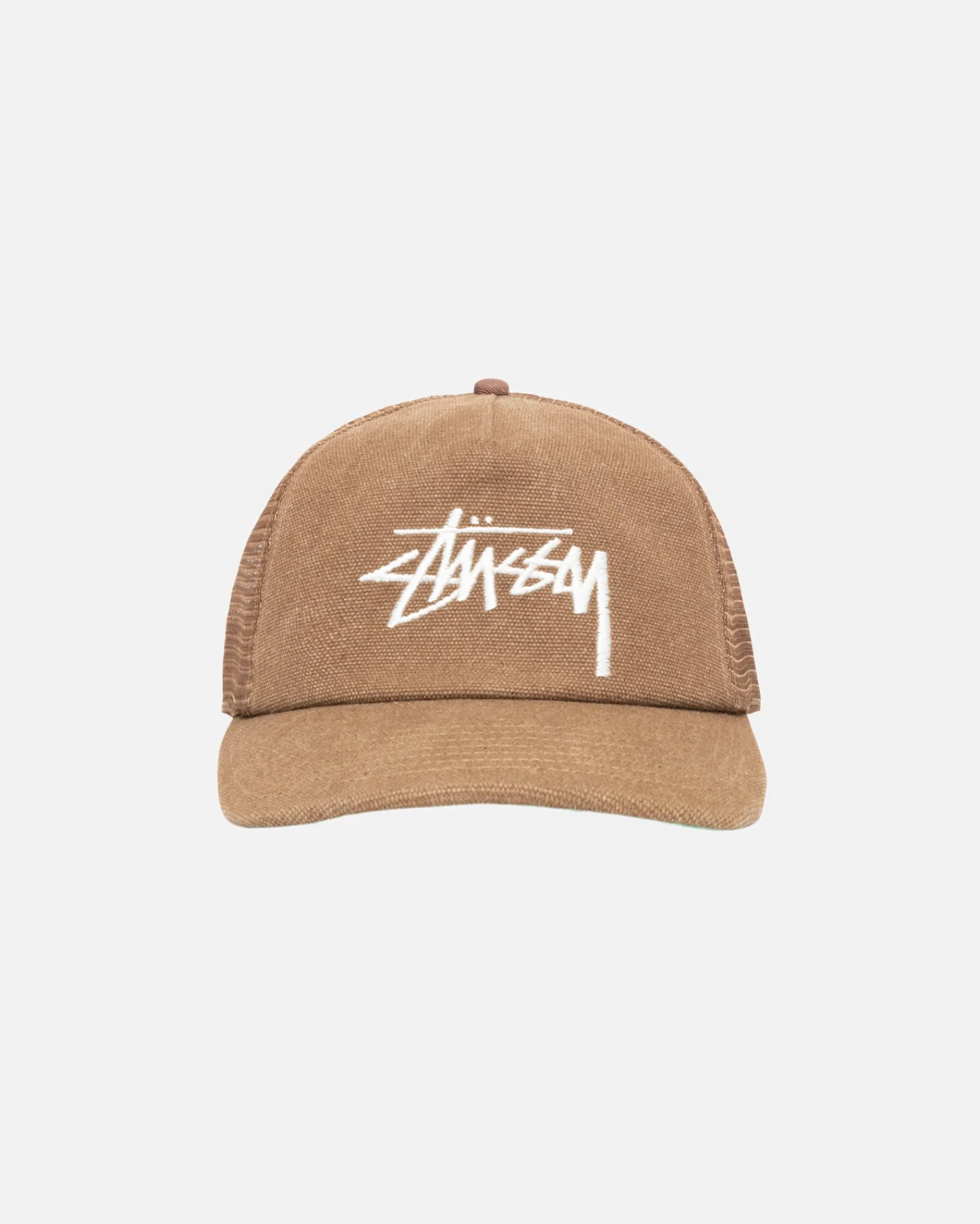 Headwear>Stüssy MID DEPTH BIG STOCK MESH SNAPBACK Brown